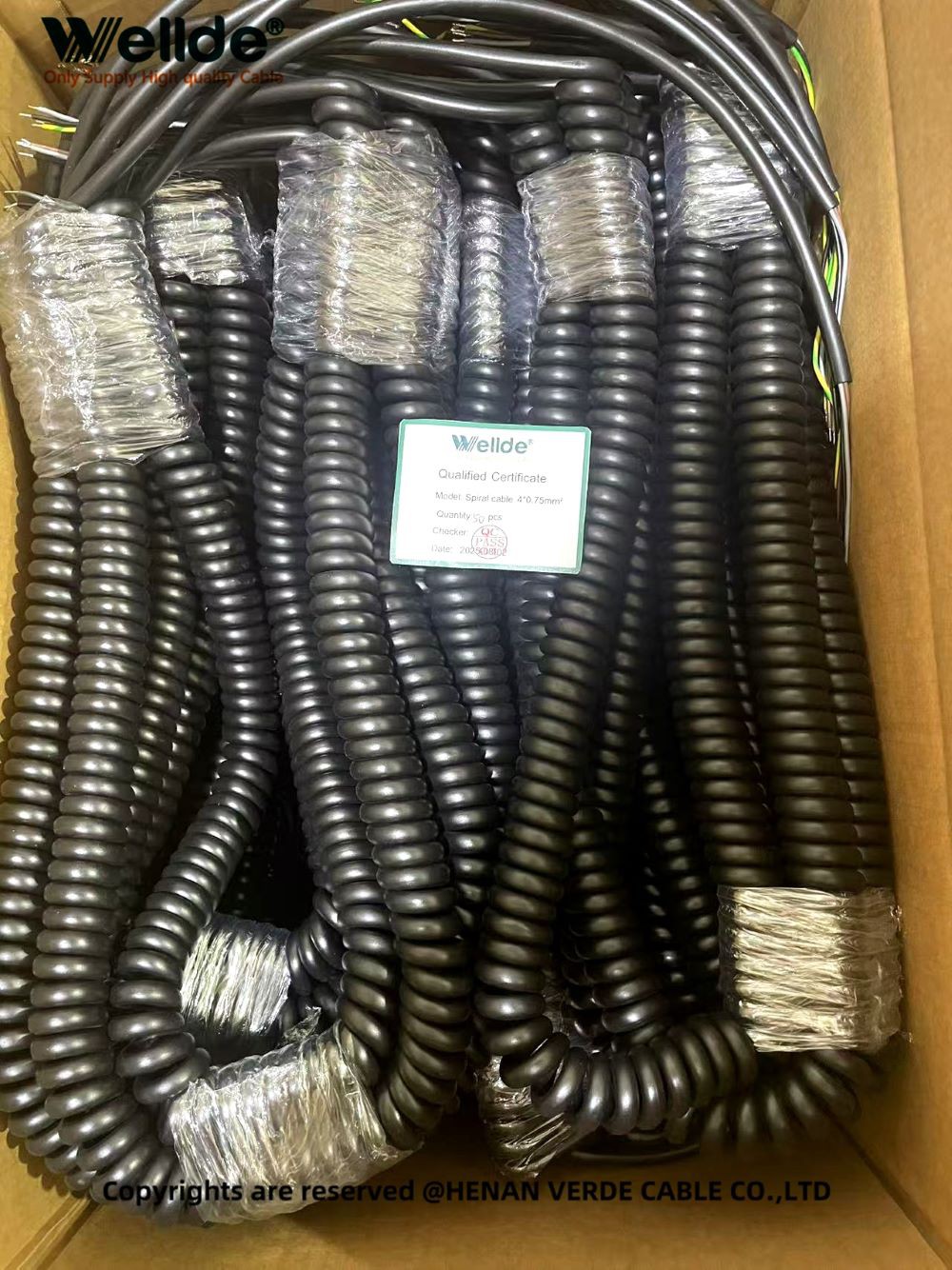 4x075mm Spiral Cable 4x075mm Spiral Cable